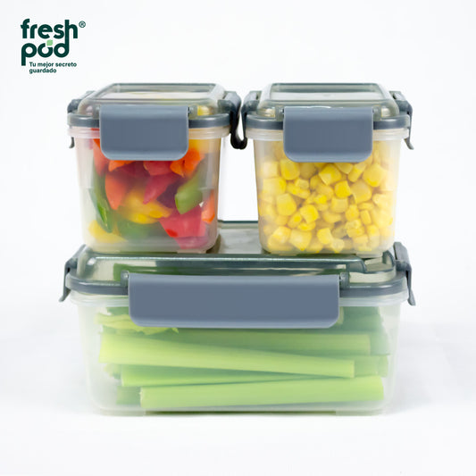 Paquete de 2 Set de Freshpod 6 pc  Set apilables (12 pz)